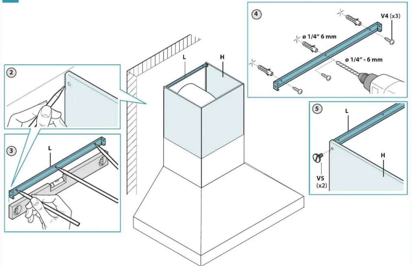 FALMEC Pyramid Outdoor - EN - Installation measurements - 6