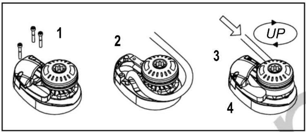 Lofrans X1 - Chain insertion - 1