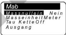 Lofrans Thetis 7003 - Maß-Reset - 1