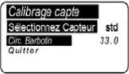 Lofrans Thetis 7003 - Menu calibrage capteur - 1