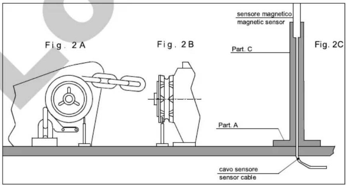 Lofrans Thetis 7003 - Montaje sensor magnético para molinetes de eje vertical - 1