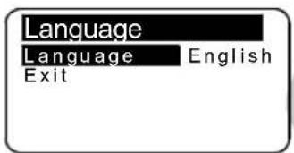 Lofrans Thetis 7003 - Language menu - 1