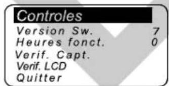 Lofrans Thetis 7003 - Menu Contrôles - 1