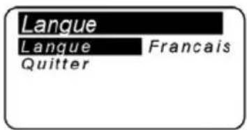 Lofrans Thetis 7003 - Menu langue - 1