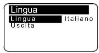 Lofrans Thetis 7003 - Menù Lingua - 1