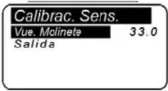 Lofrans Thetis 7003 - Menú de calibración sensor - 2