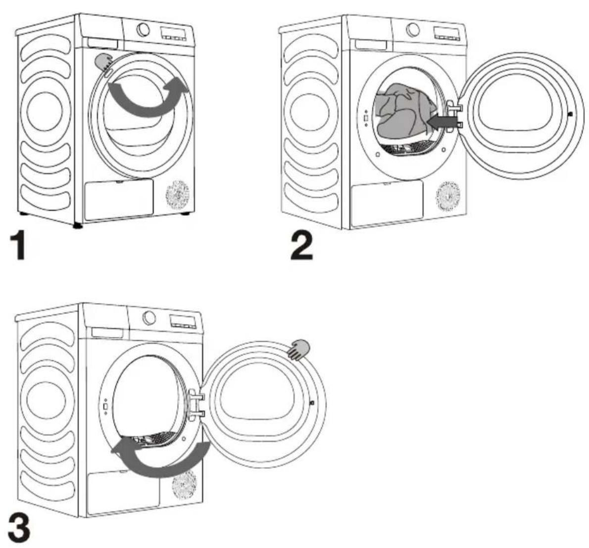 ASPES ASB800DDX - LOADING THE DRYER - 1
