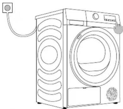 ASPES ASB800DDX - MISE EN MARCHE DU SÈCHE- LINGE - 1