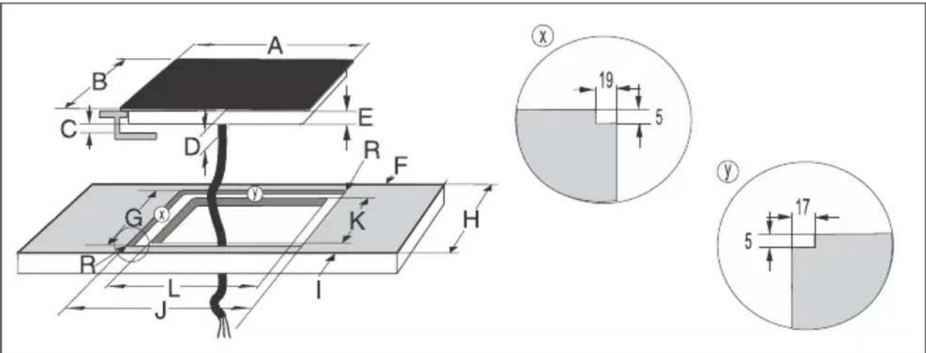 HISENSE HI6443SRWF - Dimensionsd'installation - 1