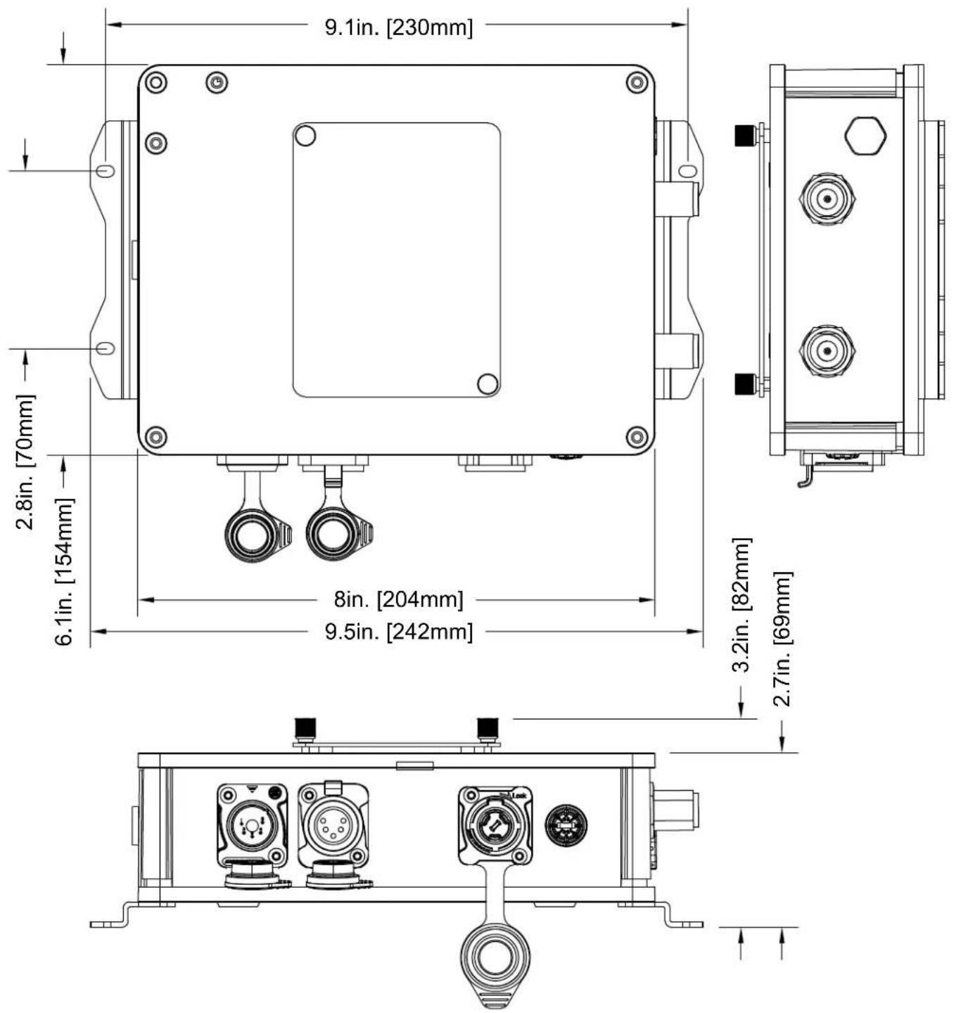 Elation Aria X2 IPC - DESSINS DE DIMENSIONS - 1