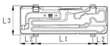 AIWA SUIJINAIR 9 ACD-9200 - Dimensoes da instalacao(Unidade:mm) - 2