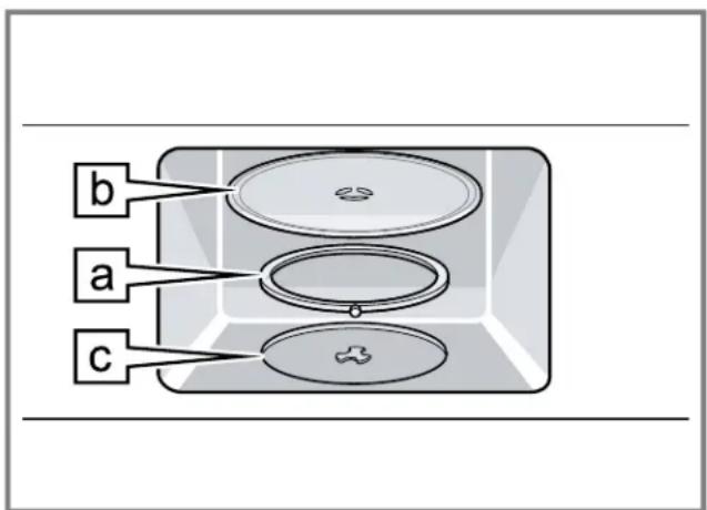 BOSCH HMV1055C - Fitting the glass tray turntable - 1