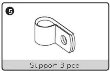 5 Support 3 pce