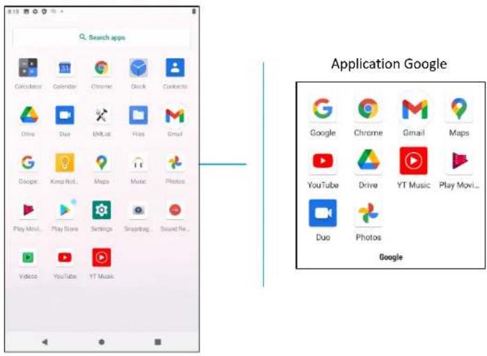 ELO E390647 - Tiroir d'applications Android et application Google - 1