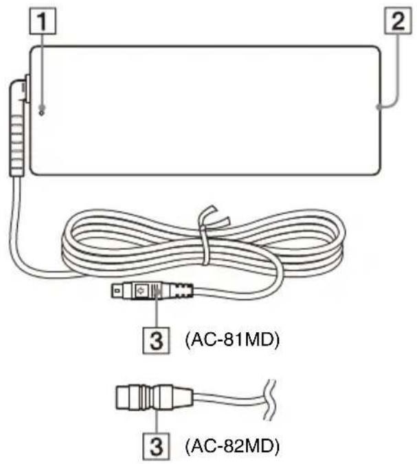 1 2 3 (AC-81MD) 3 (AC-82MD)