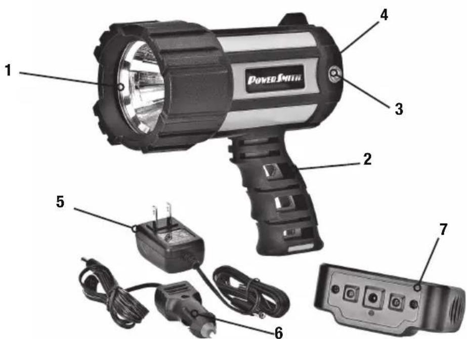 PowerSmith PSL10700W - VOTRE PROJECTEUR À DEL - 1