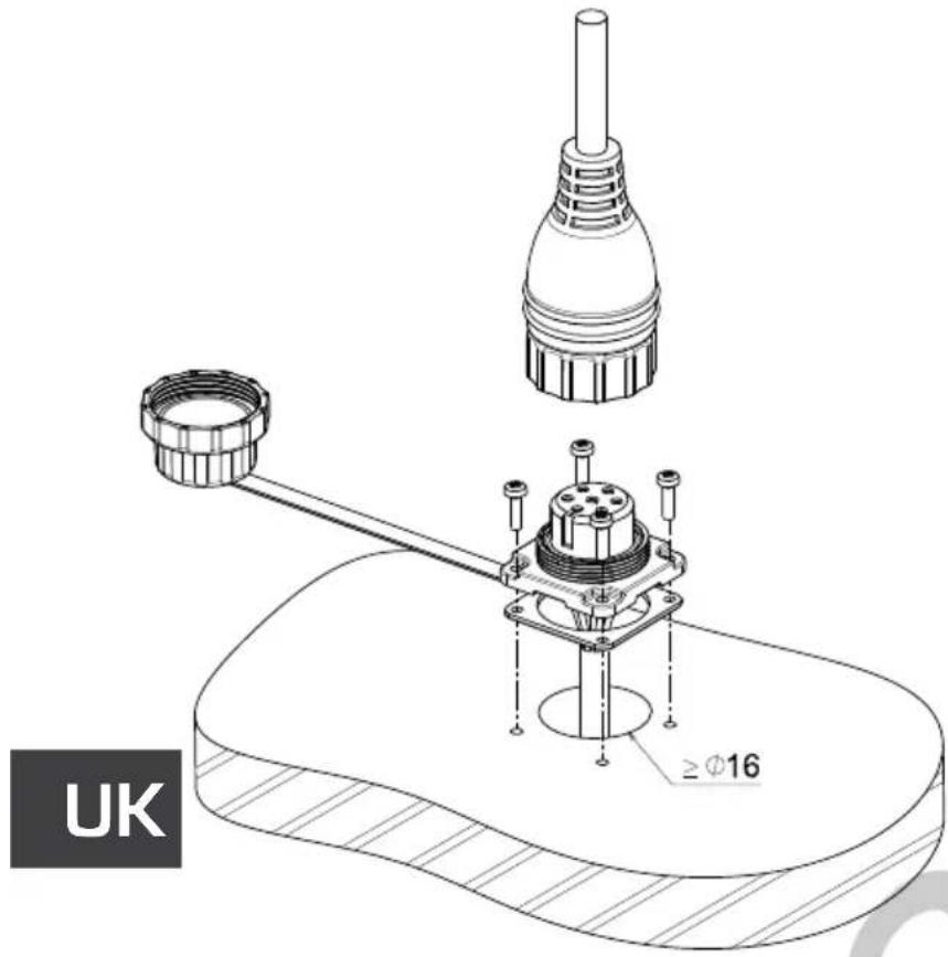 Lofrans LFR200 - Fitting the socket - 1