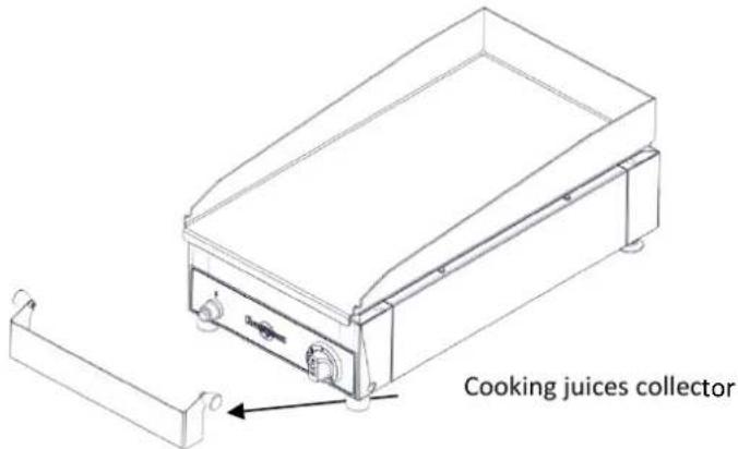 KRAMPOUZ GGCIR2AA - The container supplied with your appliance is for recovering cooking juices, and must be handled when the appliance is cold. - 1