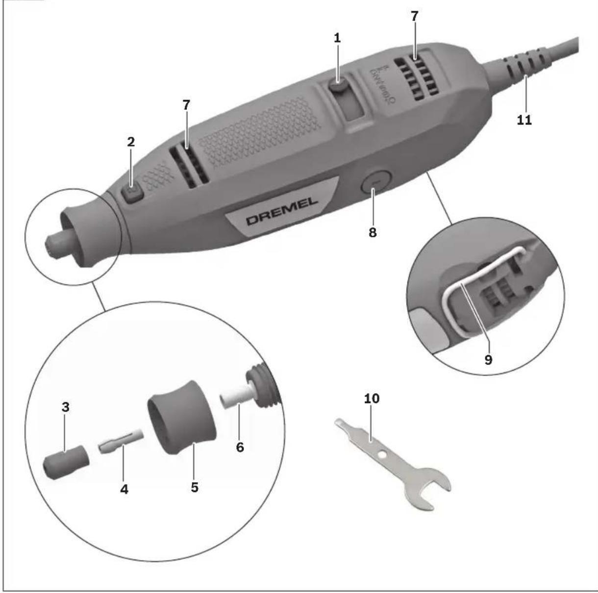 DREMEL 3100 - Herramienta giratoria de alta velocidad modelo 3100 - 1
