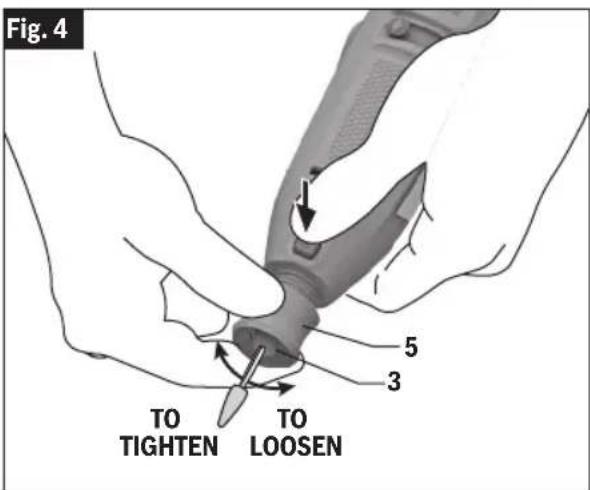 DREMEL 3100 - Changing Accessories with EZ Twist Integrated Wrench / Nose Cap - 3