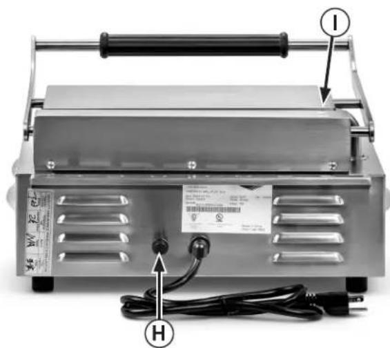 Vollrath PSG4-DF208240-C - Prensas para sándwiches panini - 6