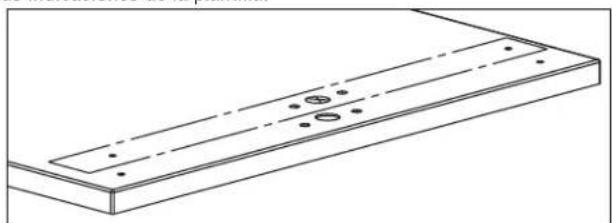 Vollrath LP55315 - Perfore los orificios de montaje - 1