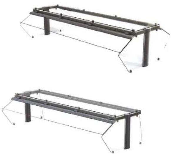 Vollrath LP55315 - Pare-haleine articulés profilés en verre - 1