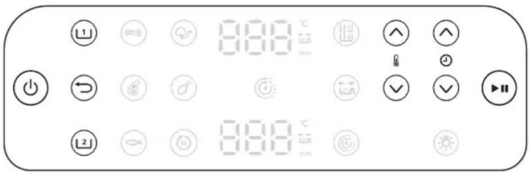 PHILIPS 4000 Series Airfryer NA462 - Oversigt over kontrolpanel - 1