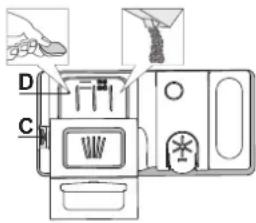 WHIRLPOOL W8F HS61BS - NAPEŁNIANIE DOZOWNIKA DETERGENTU - 2