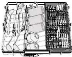 WHIRLPOOL W8F HS61BS - KOSZYK NA SZTUĆCE - 1