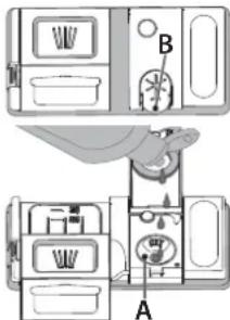 WHIRLPOOL W8F HS61BS - UZPILDIET SKALOŠANAS LĪDZEKLA DOZATORU - 1