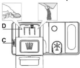WHIRLPOOL W8F HP51X - PESUVAHENDI DOSAATORI TÄITMINE - 2