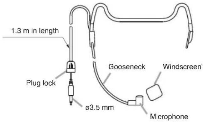 TOA WS-5325H - YP-M5300 Lavalier Microphone - 4