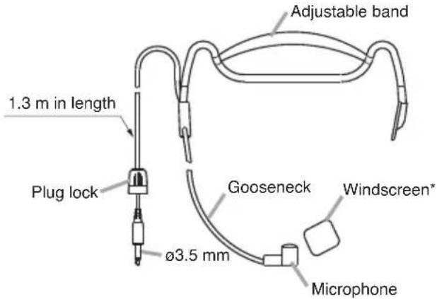 TOA WS-5325U - YP-M5300 Lavalier Microphone - 3