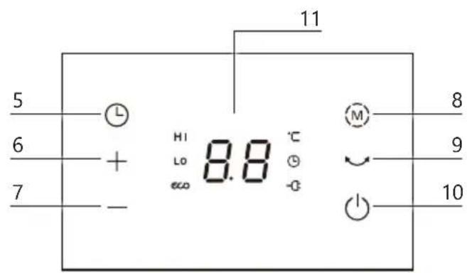 DOMO DO7358H - OVLÁDÁNÍ - 1