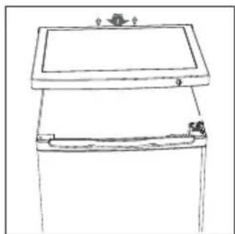 DOMO DO1073DV - INVERSIONE DELL'APERTURA DELLO SPORTELLO - 2
