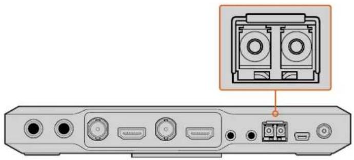 Blackmagic Design ATEM Microphone Converter - 通过光纤连接 - 1