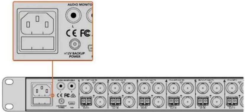Blackmagic Design ATEM Microphone Converter - Подключение питания - 1