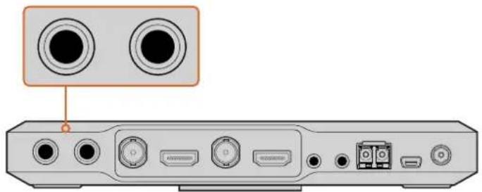 Blackmagic Design ATEM Microphone Converter - Collegare una sorgente audio - 1