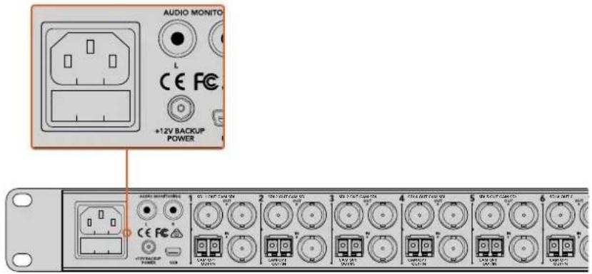 Blackmagic Design ATEM Microphone Converter - Plugging in Power - 1