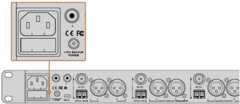 Blackmagic Design ATEM Microphone Converter - Подключение питания - 1