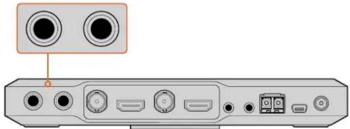 Blackmagic Design ATEM Microphone Converter - Подключение источников аудио - 1