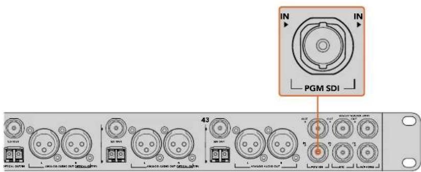 Blackmagic Design ATEM Microphone Converter - Switcher'inizden Gelen Program Sinyalinin Takılması - 1