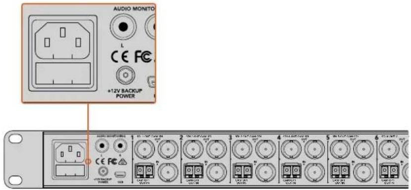 Blackmagic Design ATEM Microphone Converter - Güç Kaynağına Bağlanma - 1