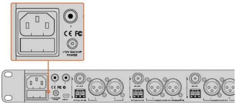 Blackmagic Design ATEM Microphone Converter - Plugging in Power - 1