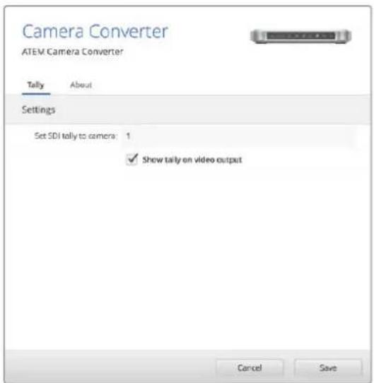 Blackmagic Design ATEM Microphone Converter - 设置Tally 边框和摄影机编号 - 1