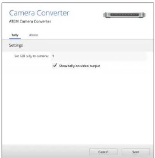 Blackmagic Design ATEM Microphone Converter - 탈리 보더 및 카메라 번호 설정하기 - 1