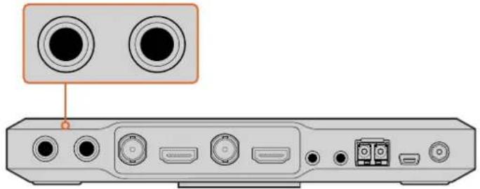 Blackmagic Design ATEM Microphone Converter - Brancher l'audio - 1