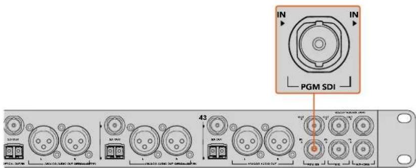 Blackmagic Design ATEM Microphone Converter - Brancher le flux de programme de votre mélangeur - 1