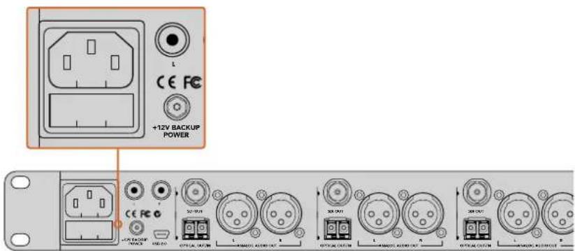 Blackmagic Design ATEM Microphone Converter - 電源の接続 - 1